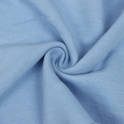 Ткань Футер 3-х нитка, Петля, цвет Светло-Голубой (на отрез)  в Хабаровске