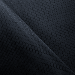 Ткань Оксфорд 300D PU Рип-Стоп СОТЫ, цвет Черный (на отрез)  в Хабаровске