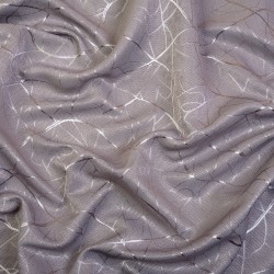Ткань Блэкаут для штор светозатемняющая 75% &quot;Ледовое тиснение  Серый&quot;   в Хабаровске