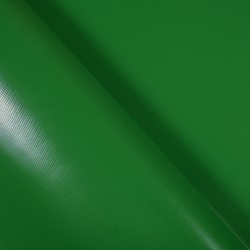 Ткань ПВХ 450 гр/м2, Зелёный (Ширина 160см), на отрез  в Хабаровске