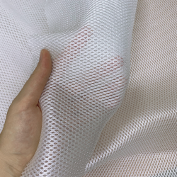 Сетка 3D трехслойная Air mesh 160 гр/м2, цвет Белый (на отрез)  в Хабаровске
