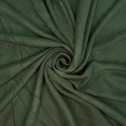 Ткань Флис Односторонний 130 гр/м2, цвет Темный хаки (на отрез)  в Хабаровске