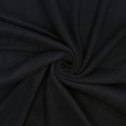 Флис Односторонний 130 гр/м2, цвет Черный (на отрез)  в Хабаровске