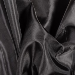 Ткань подкладочная Таффета 190Т, цвет Черный (на отрез)  в Хабаровске