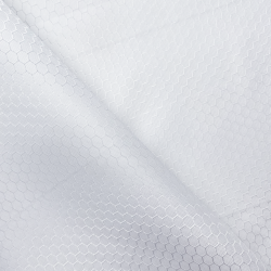 Ткань Оксфорд 300D PU Рип-Стоп СОТЫ, цвет Белый (на отрез)  в Хабаровске
