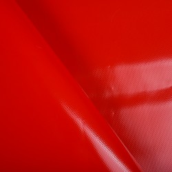 Ткань ПВХ 450 гр/м2, Красный (на отрез)  в Хабаровске
