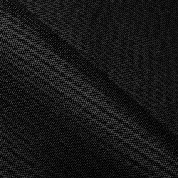 Прорезиненная ткань Оксфорд 600D ПВХ, Черный (на отрез)  в Хабаровске
