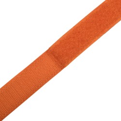 Контактная лента 25мм цвет Оранжевый (велькро-липучка, на отрез)  в Хабаровске