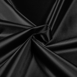 *Ткань Оксфорд 210D PU, цвет Черный (на отрез)  в Хабаровске