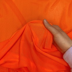 Трикотажная Сетка 75 г/м2, цвет Оранжевый (на отрез)  в Хабаровске